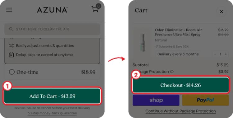 Azuna discount code step 1 Azuna discount code step 1