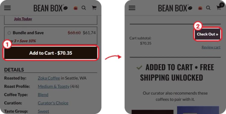 Bean Box step 1 Bean Box step 1