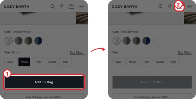 Cozy Earth step 1 Cozy Earth step 1