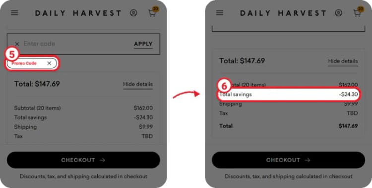 Daily Harvest step 3 Daily Harvest step 3