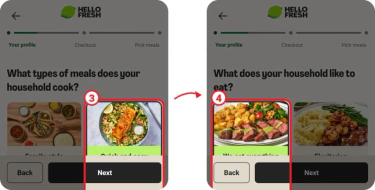 HelloFresh household preferences HelloFresh household preferences