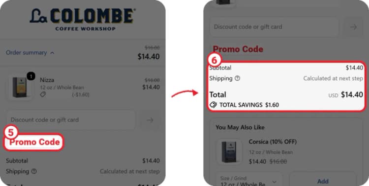 La Colombe discount code step 3 La Colombe discount code step 3