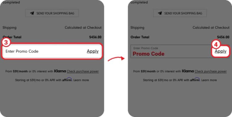 Neiman Marcus promo code steps 3-4 Neiman Marcus promo code steps 3-4