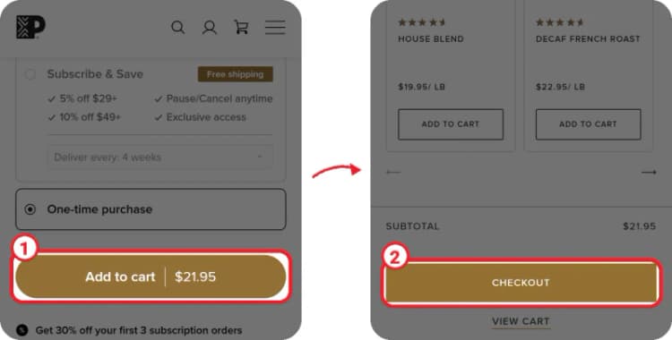 Peet's Coffee promo code step 1 Peet's Coffee promo code step 1