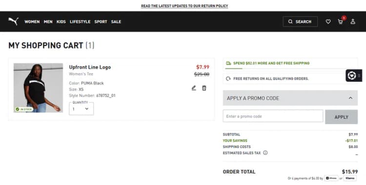 So löst du einen PUMA Rabattcode ein So löst du einen PUMA Rabattcode ein