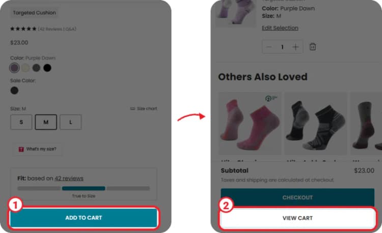 Smartwool product page Smartwool product page