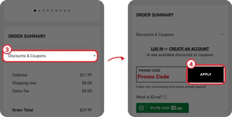 TaylorMade promo code step 2 TaylorMade promo code step 2