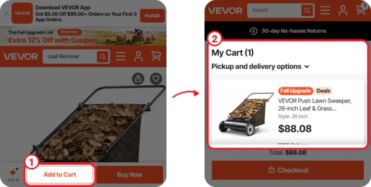VEVOR step 1 VEVOR step 1