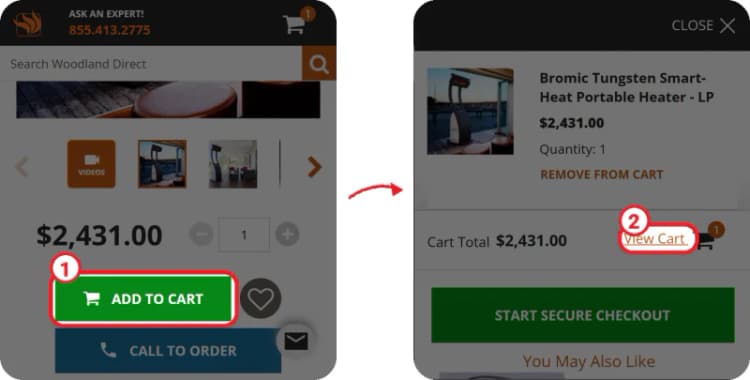 Woodland Direct promo code step 1 Woodland Direct promo code step 1