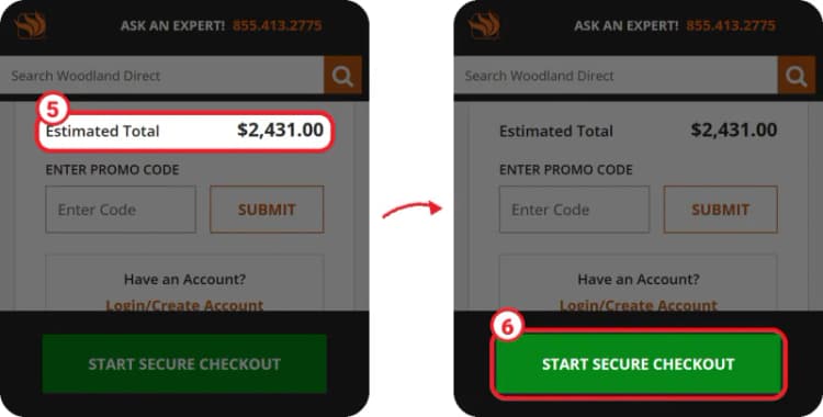 Woodland Direct promo code step 3 Woodland Direct promo code step 3